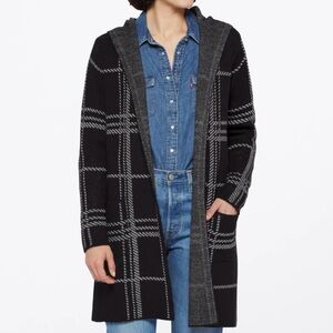Fortune + Ivy Hooded Cardigan Coat Size Large